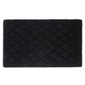 Black Solid Color Bath Rug (21"x34")